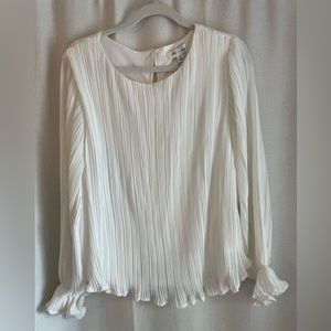 She + Sky White Blouse - Size M